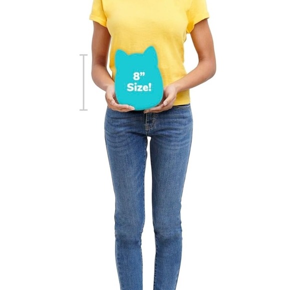 Squishmallows Griffith The Peach Bookworm Plush 8in - Picture 2 of 8